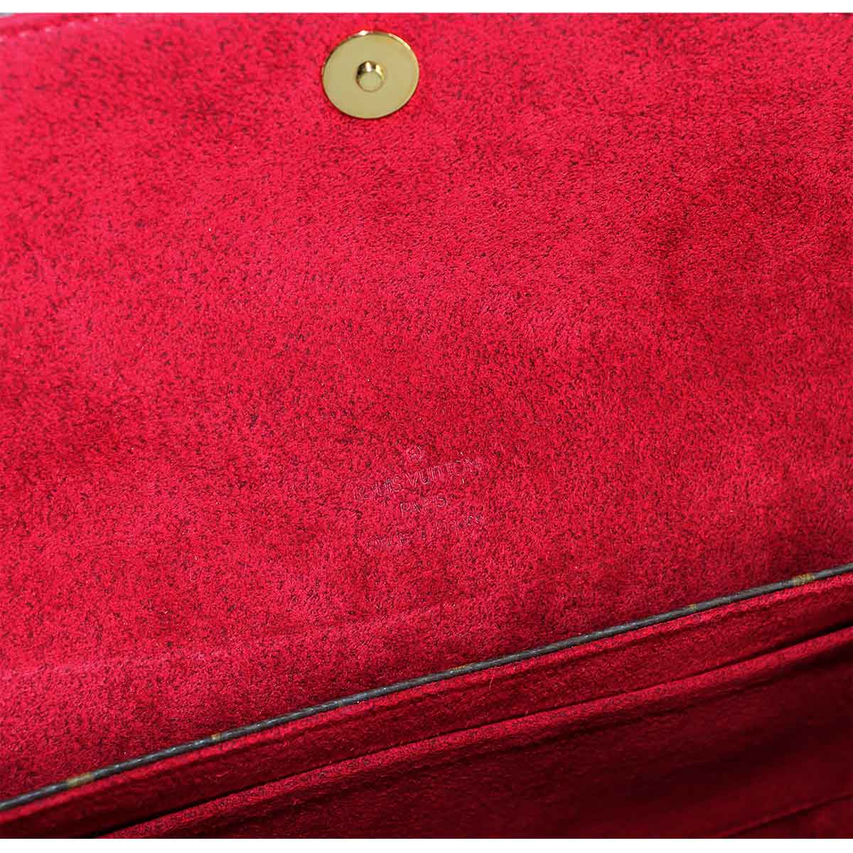 LOUIS VUITTON Monogram Sonatine Hand Bag Brown M51902 Purse