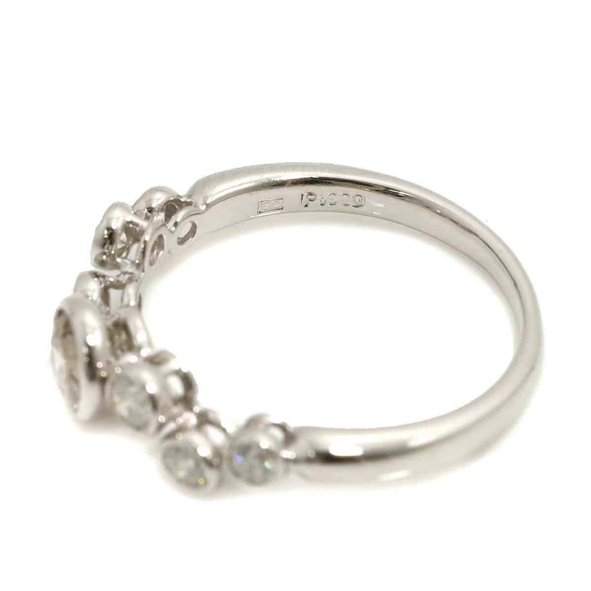 KASHIKEY Brown Diamond 0.30ct Diamond 0.20ct Ring Pt Size5.5-5.75(US)