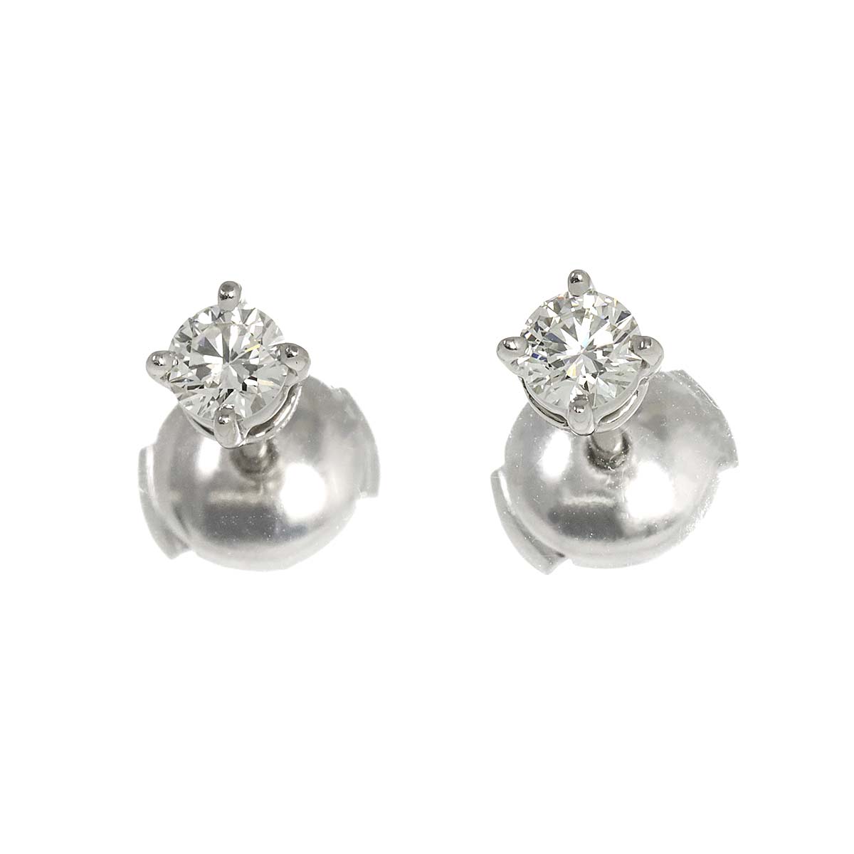 Diamond Earrings Pierced Pt