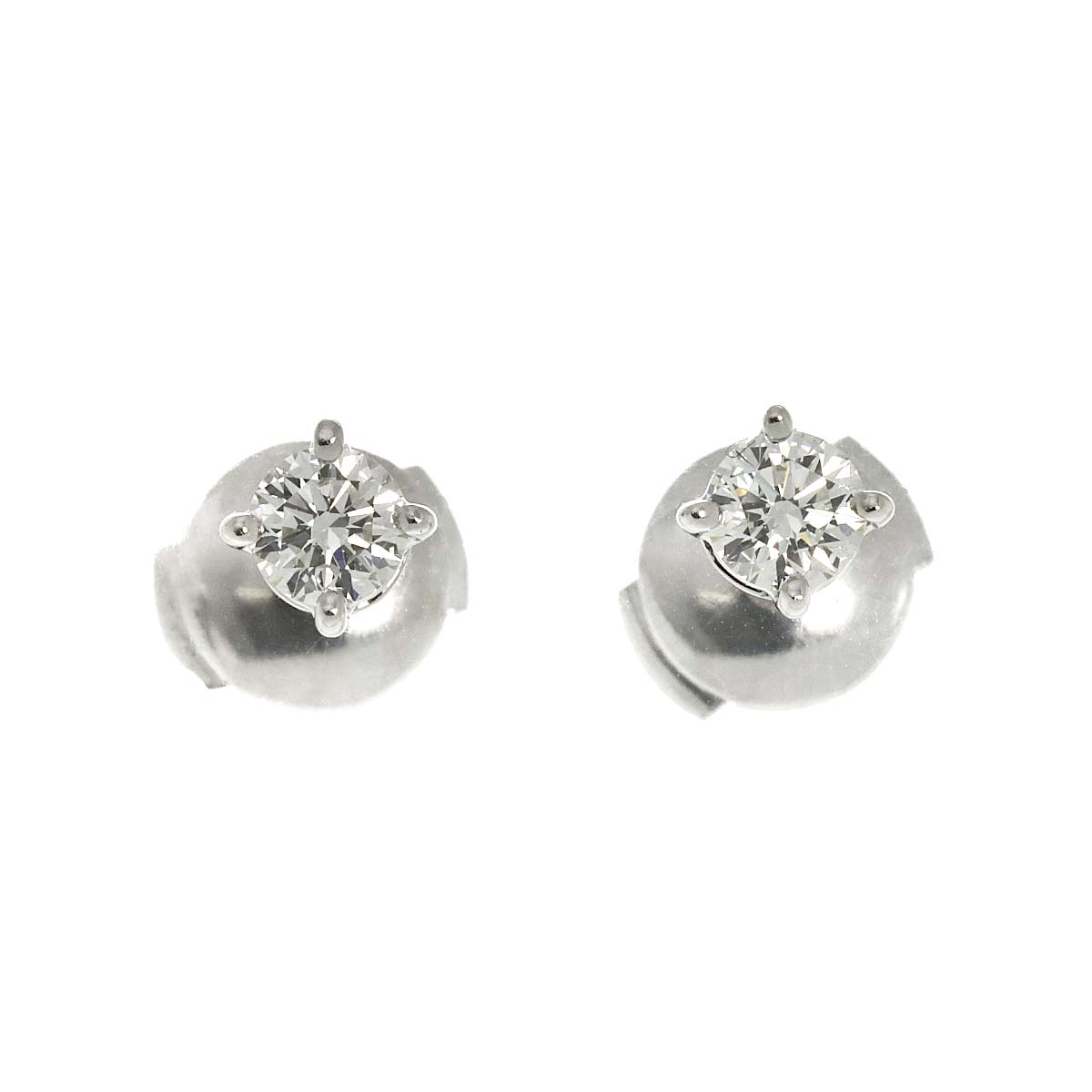 Diamond Earrings Pierced Pt