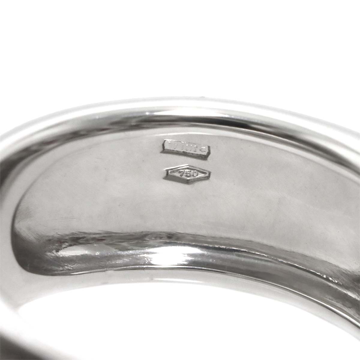 DAMIANI Ruby Diamond Ring 18K WG 750 Size6.75(US)