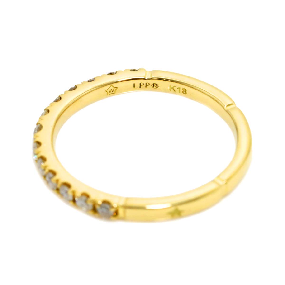 Festaria Diamond 0.28ct/0.041ct Ring 18K YG 750 Size6.25-6.5(US)