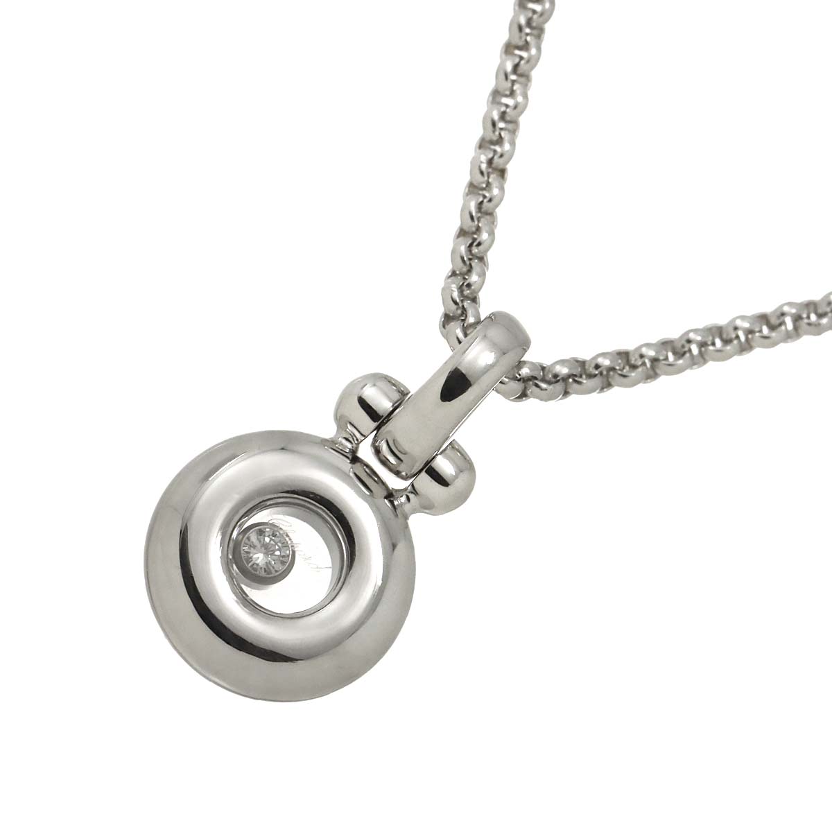 Happy Diamond Necklace 18K White Gold 750