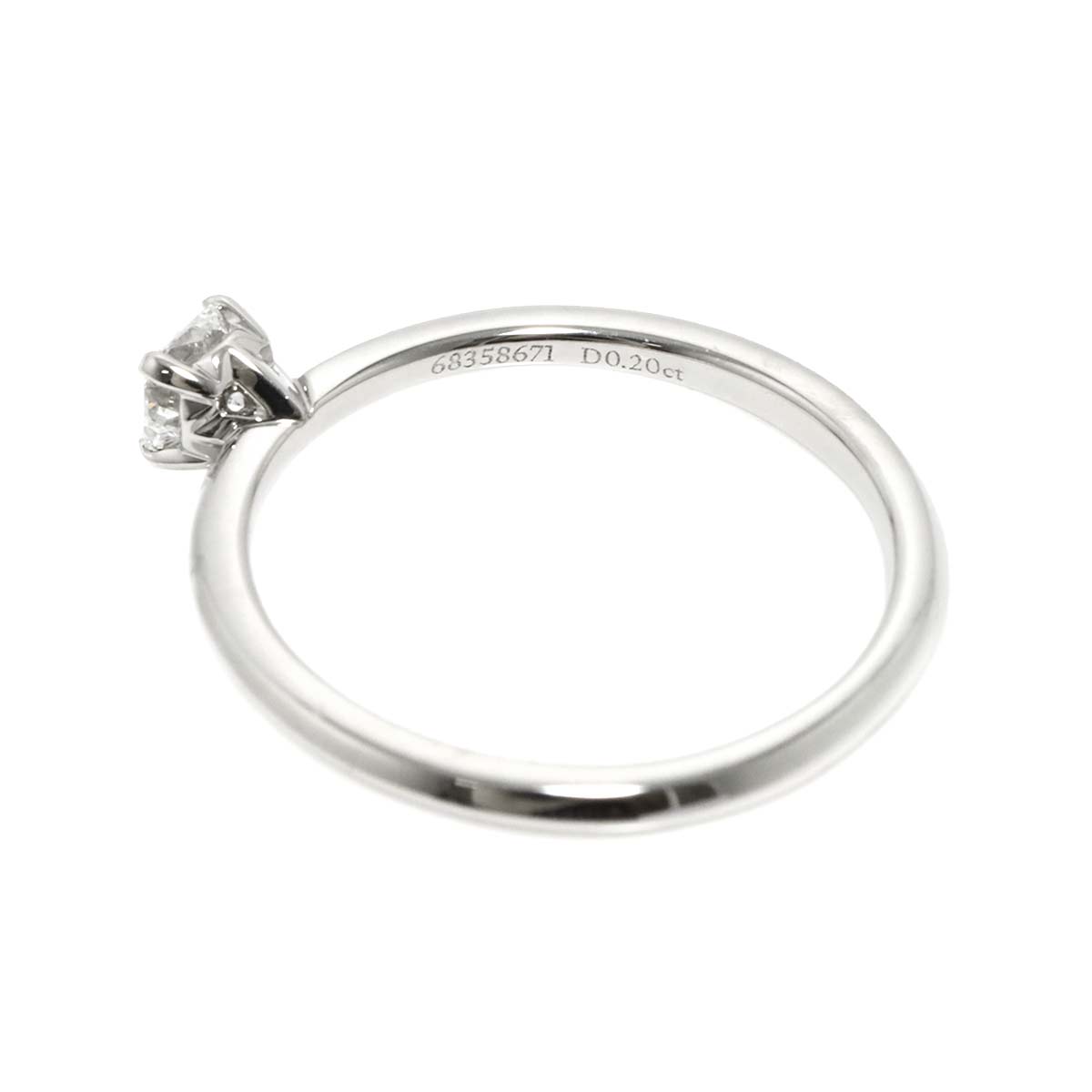 Diamond 0.20ct Ring Platinum size4.5(US)