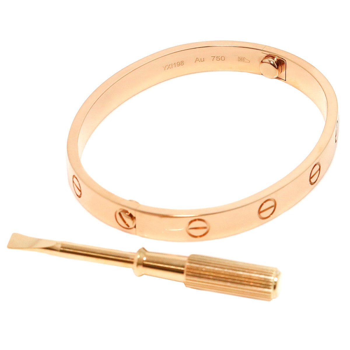 Love Bracelet Bangle 18K Pink Gold 750 Size16