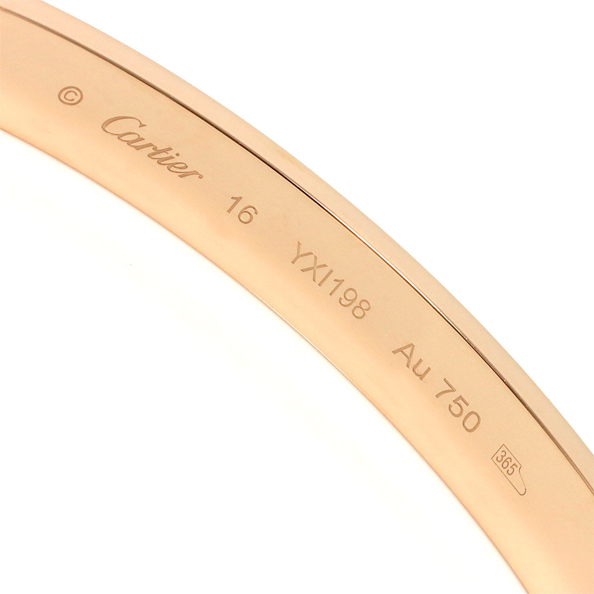 Love Bracelet Bangle 18K Pink Gold 750 Size16