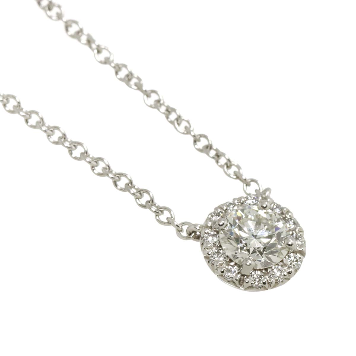 TIFFANY CO. Soleste Diamond Necklace Platinum