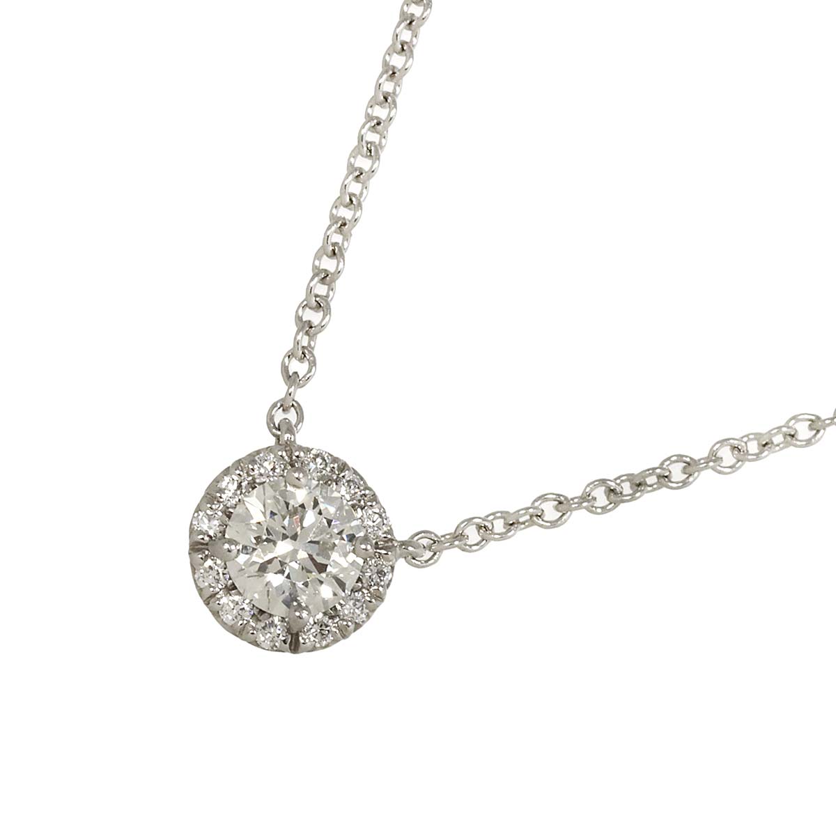 TIFFANY CO. Soleste Diamond Necklace Platinum