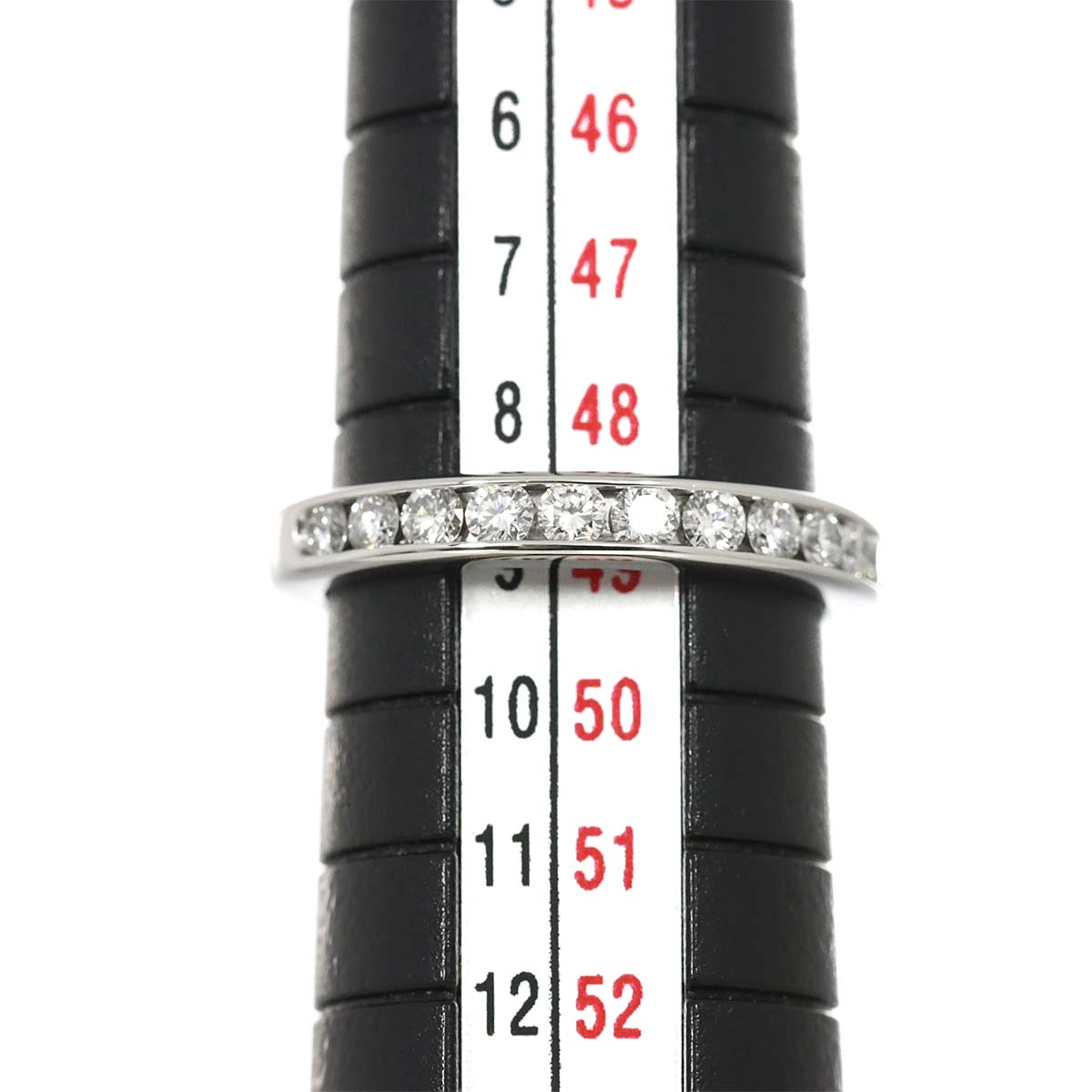 Half Diamond Band Ring Pt Platinum size4.75-5(US)