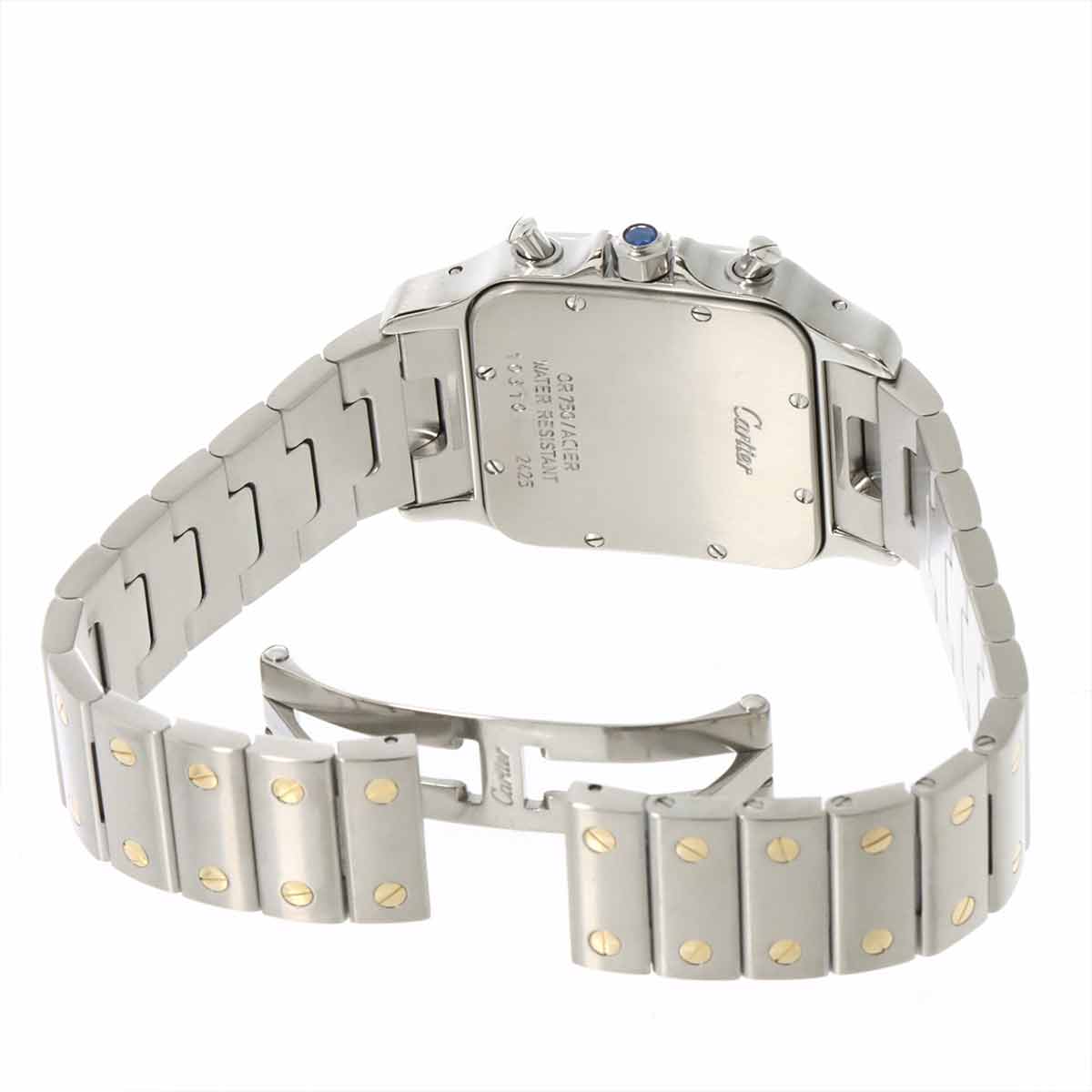 Santos Galbee LM W20042C4 750 YG Cream Dial Mens Watch