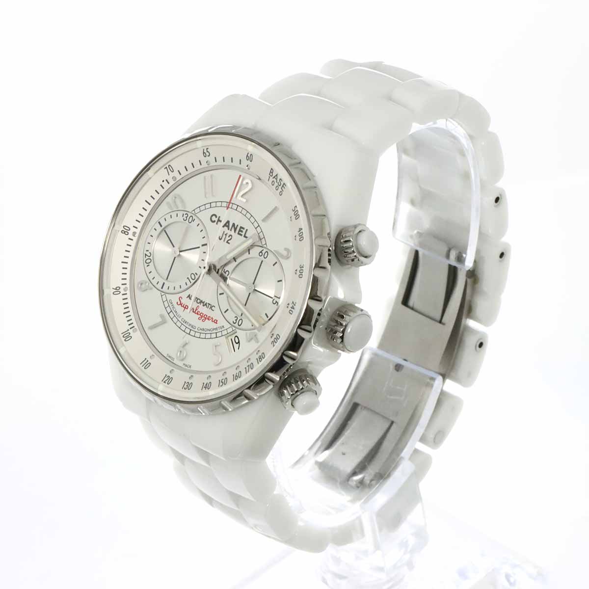 J12 SUPERLEGGERA H3410 Chronograph Automatic Silver Dial Mens