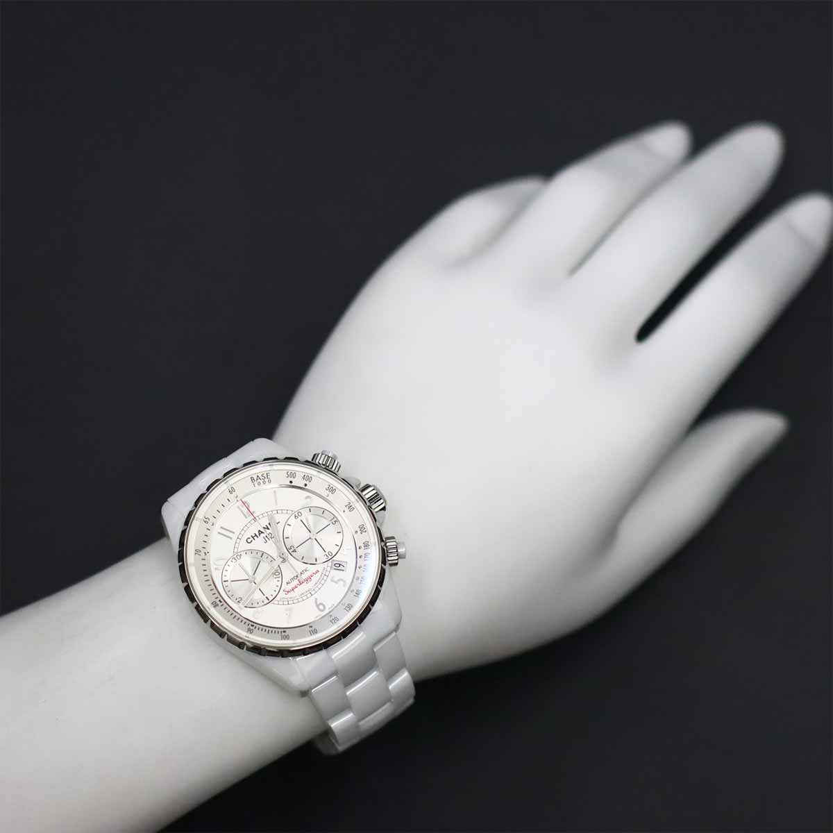 J12 SUPERLEGGERA H3410 Chronograph Automatic Silver Dial Mens