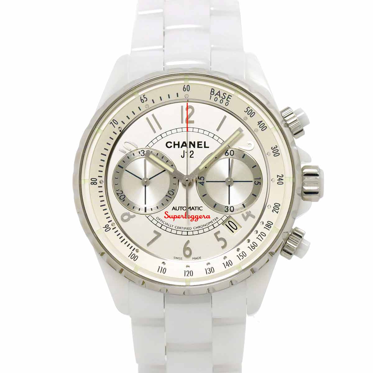 J12 SUPERLEGGERA H3410 Chronograph Automatic Silver Dial Mens
