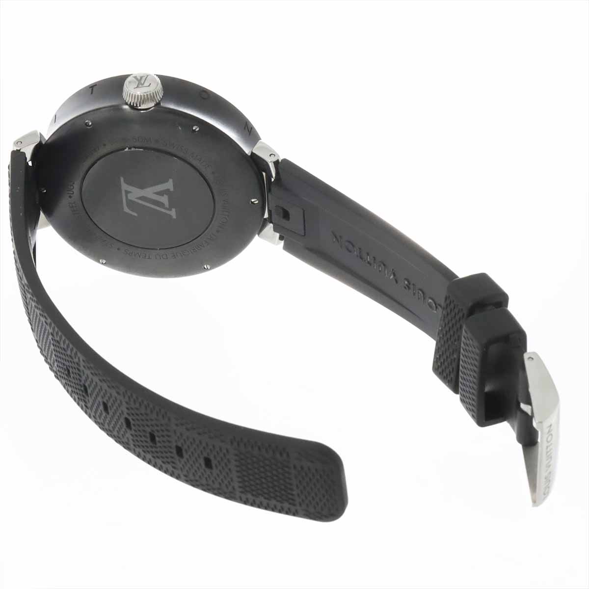 Tambour Moon Dual Time GMT QA097 Quarts Mens Watch