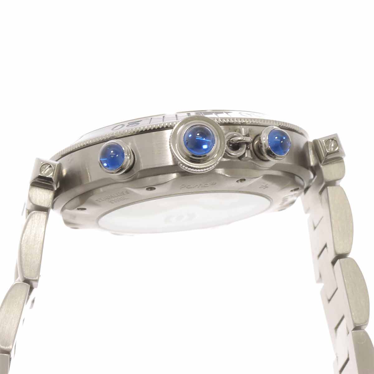 Pasha 38mm W31030H3 Chronograph Date Automatic Silver Dial
