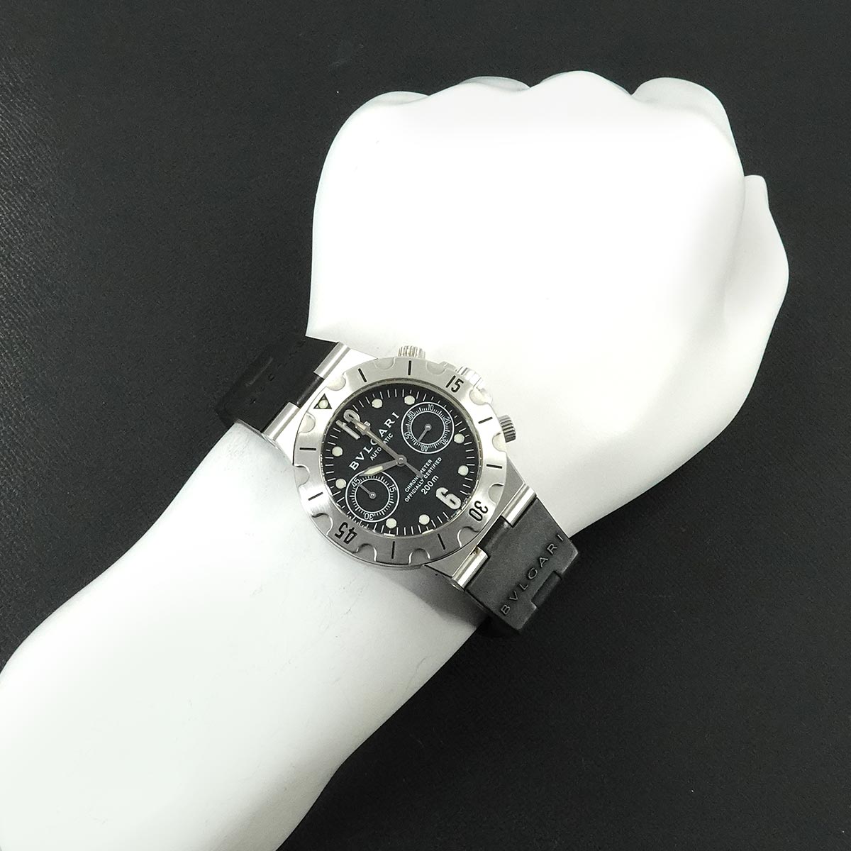 Diagono Scuba Chronograph SCB38S Automatic Black Dial Mens
