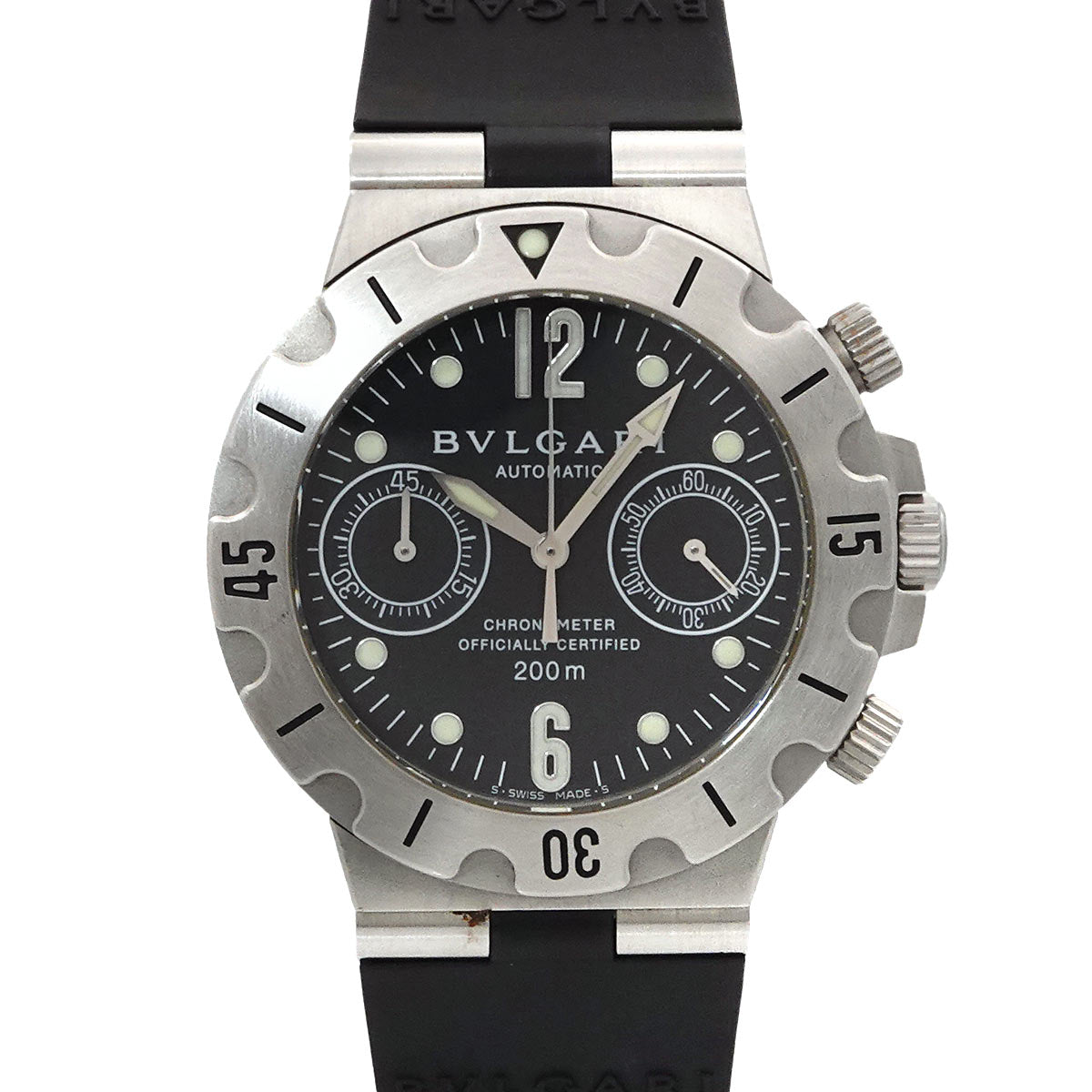 Diagono Scuba Chronograph SCB38S Automatic Black Dial Mens