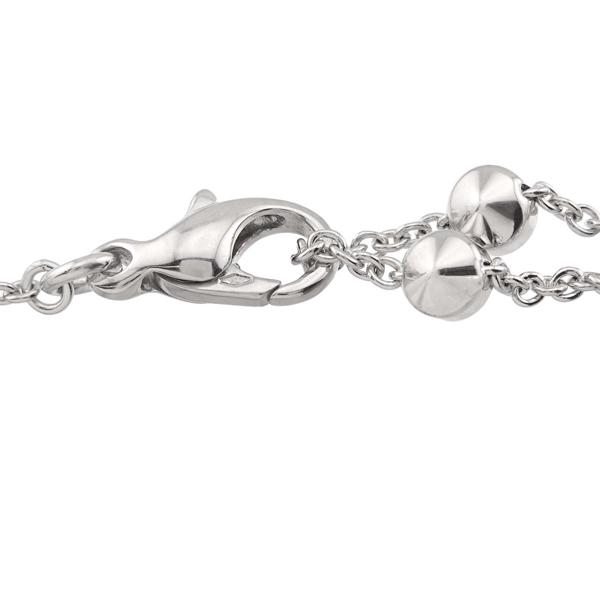 Diamond Necklace 18K White Gold 750