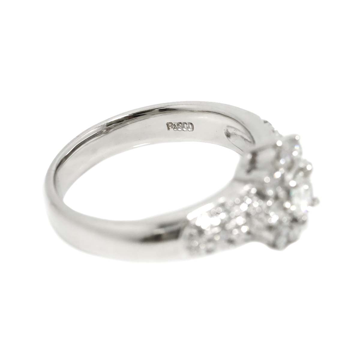 Diamond 0.31ct/0.72ct Ring Pt Platinum size8.25(US)