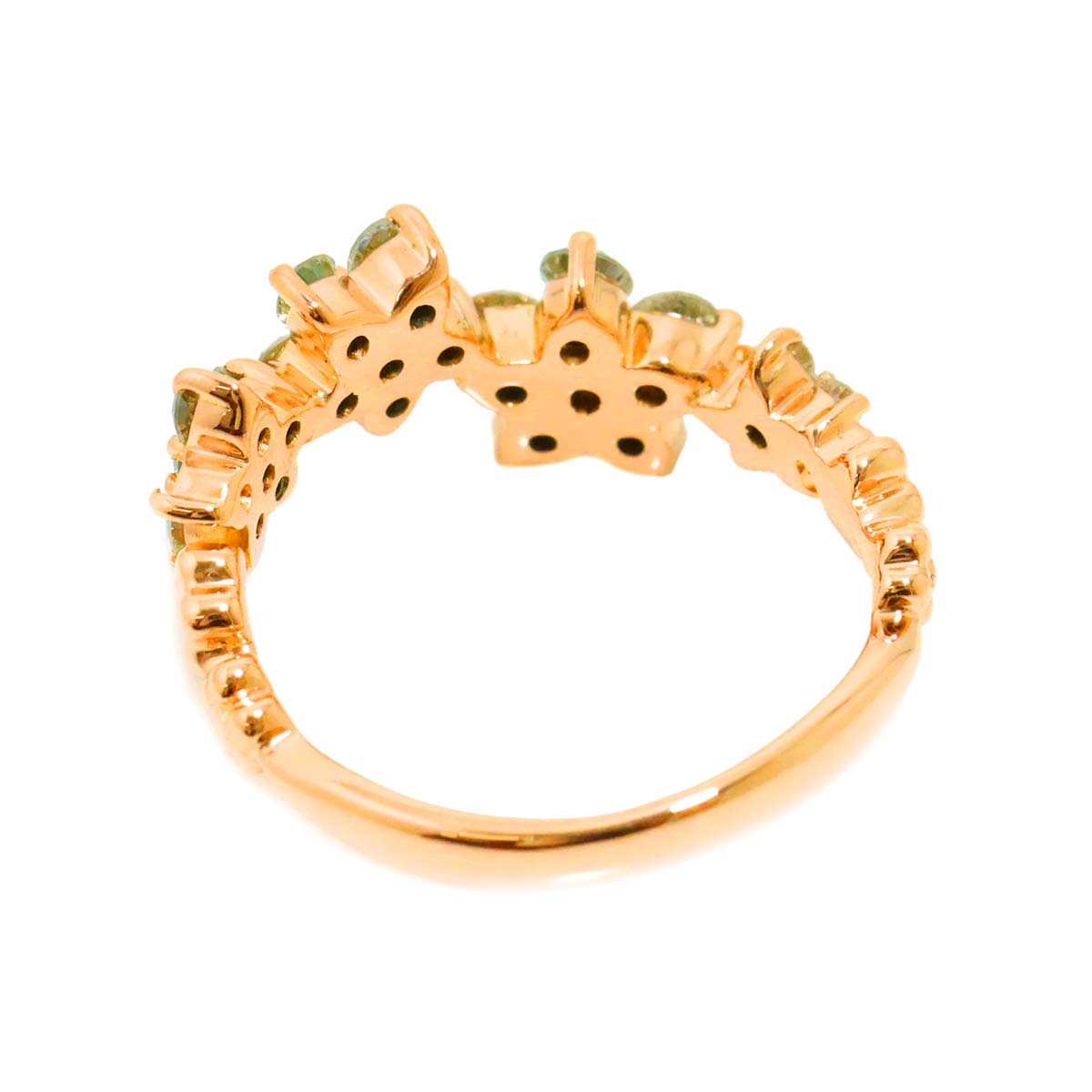 Diamond 0.75ct Ring 18K PG Pink Gold 750 Size4.5(US)