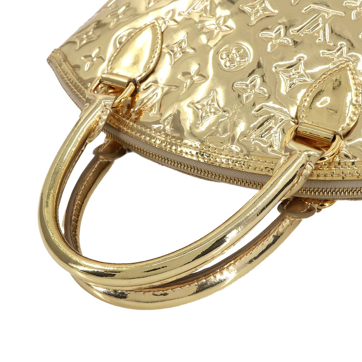 Monogram Miroir Lock it Hand Bag Gold M95450 Purse