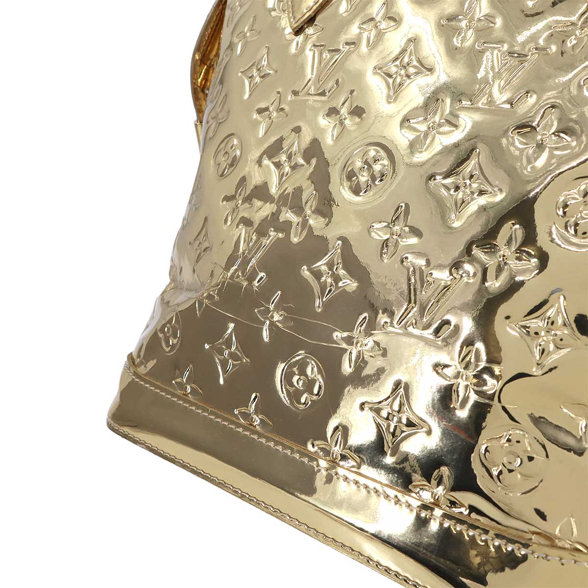 Monogram Miroir Lock it Hand Bag Gold M95450 Purse