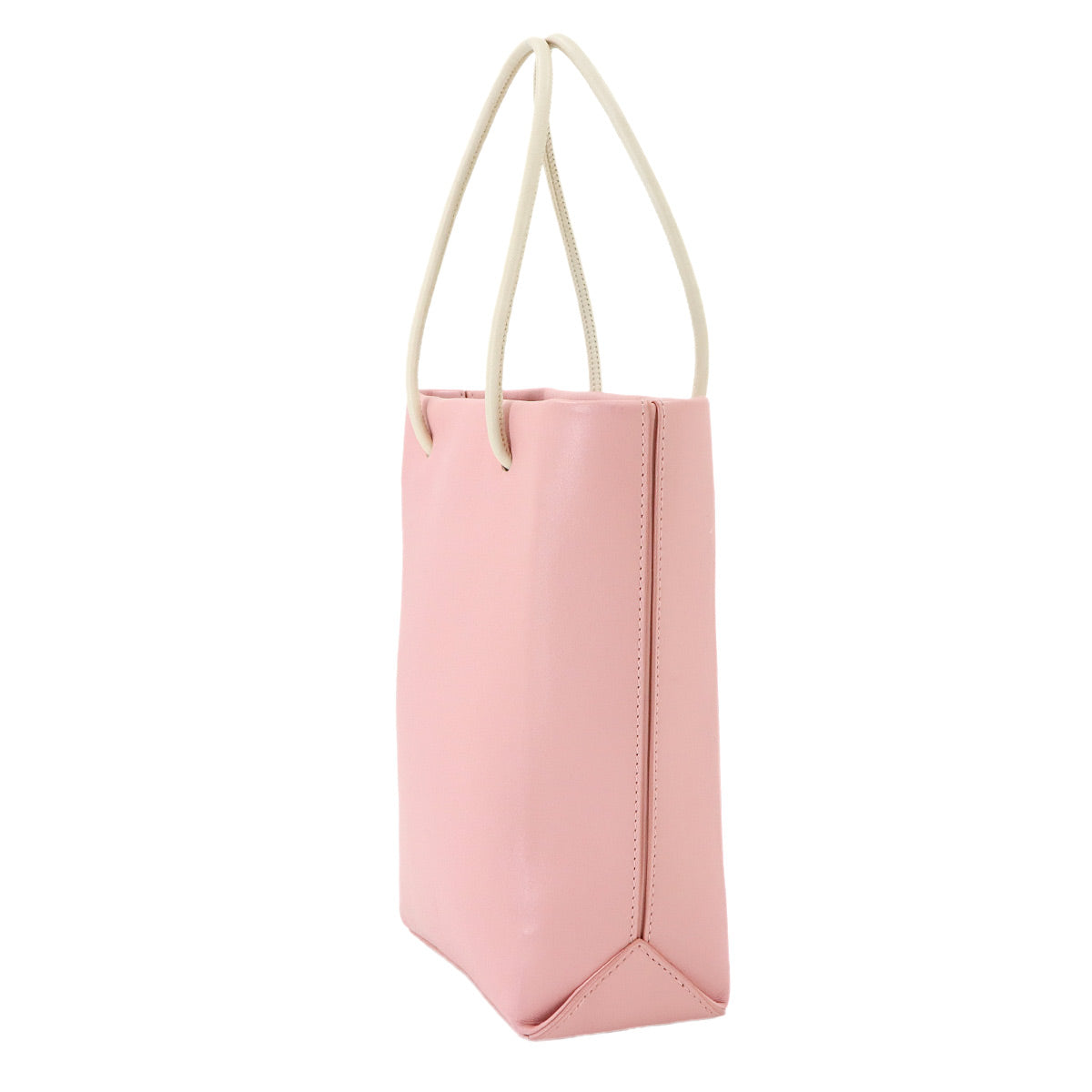 Essential Tote Bag Leather Pink White A46880 Purse