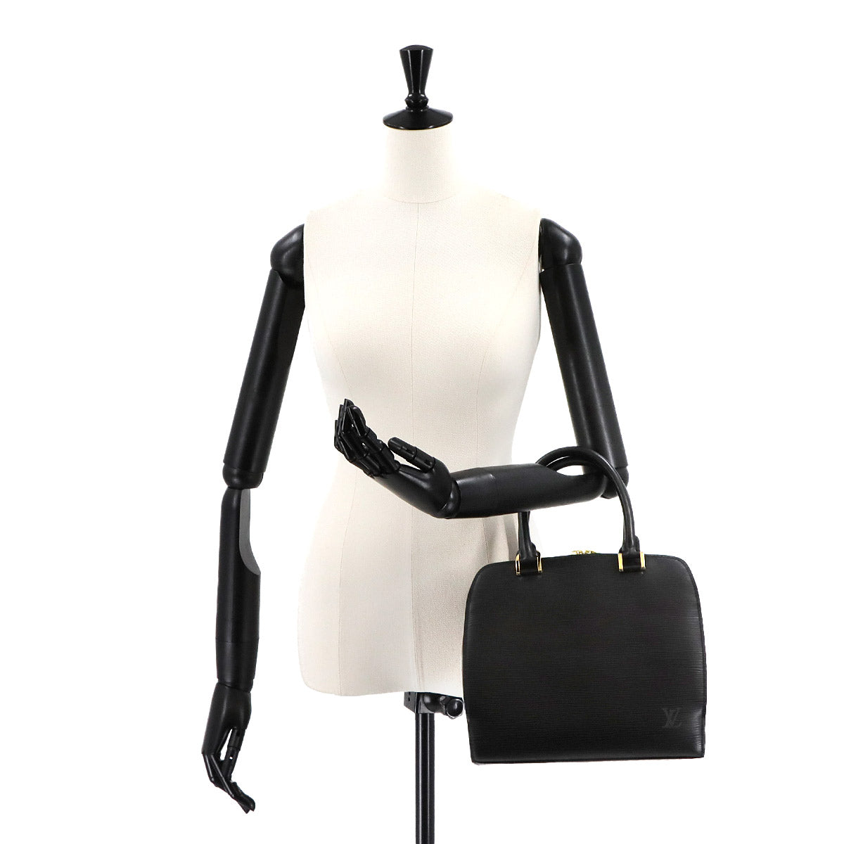 Epi Pont Neuf Hand Bag Leather Noir M52052 Purse