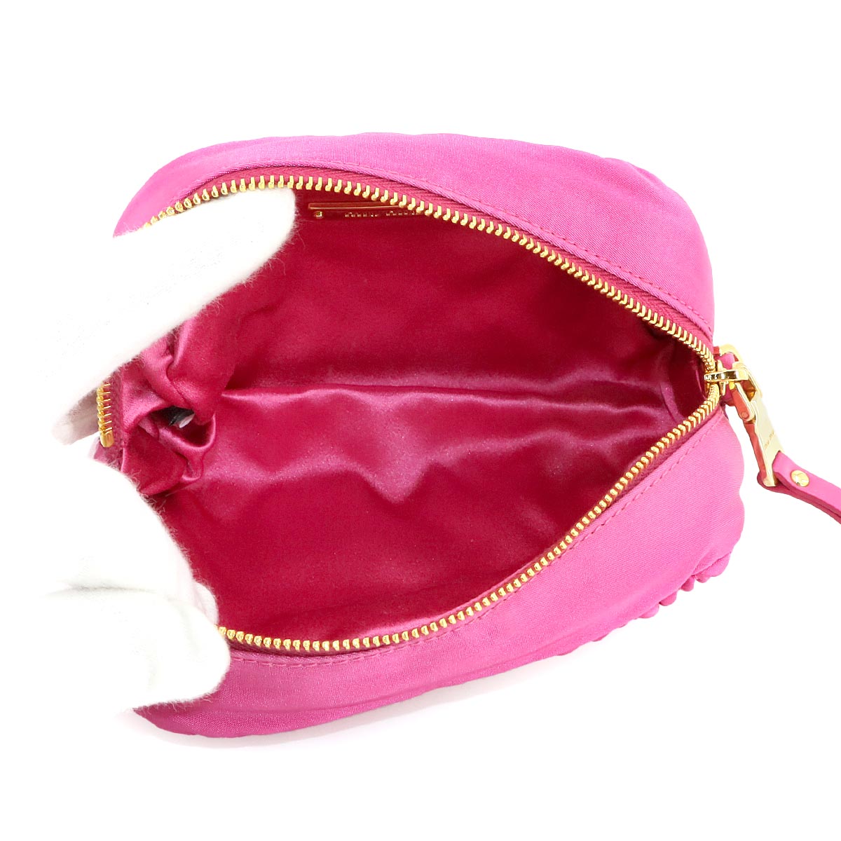 Matelasse Pouch Nylon Pink 5NE022 Purse