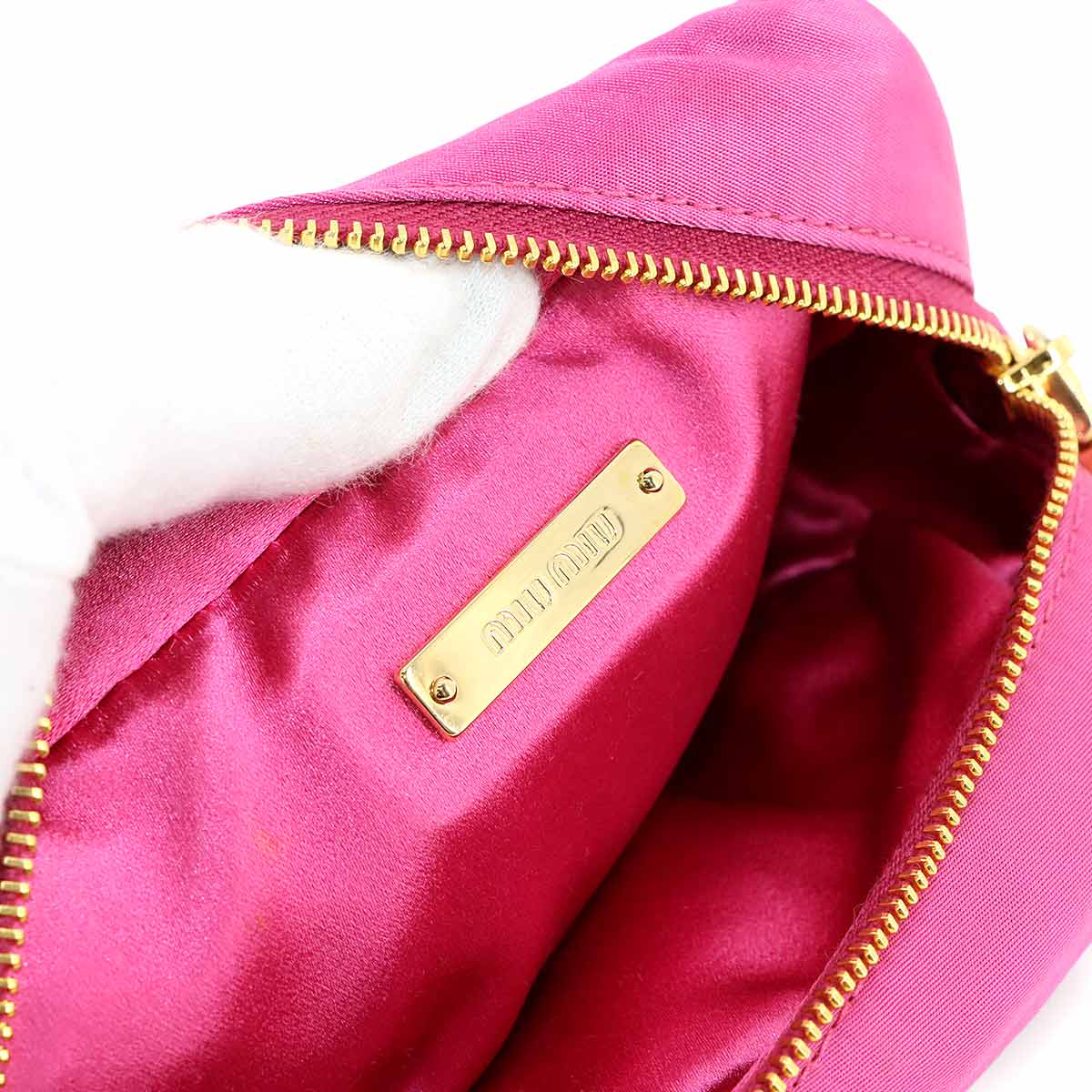 Matelasse Pouch Nylon Pink 5NE022 Purse