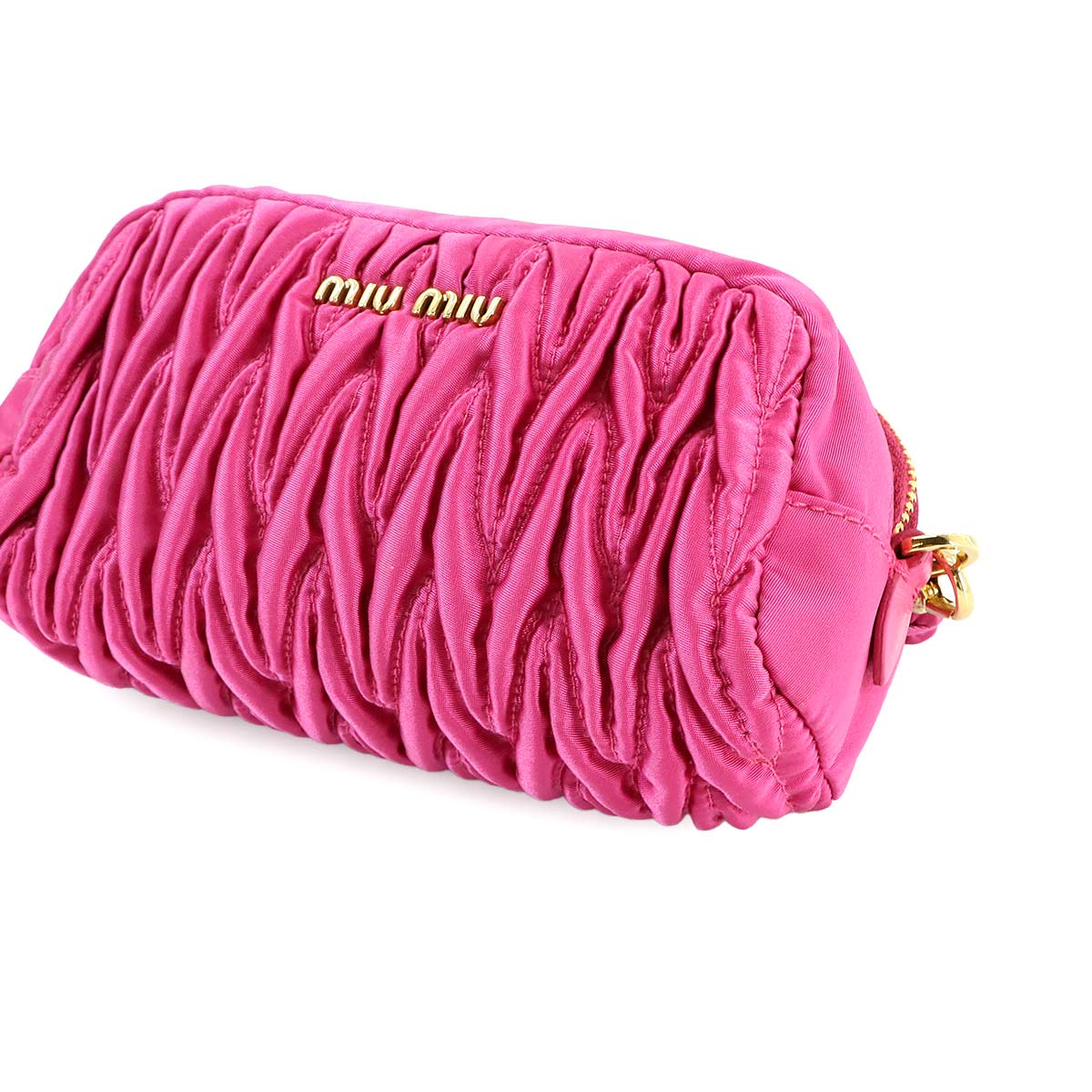 Matelasse Pouch Nylon Pink 5NE022 Purse