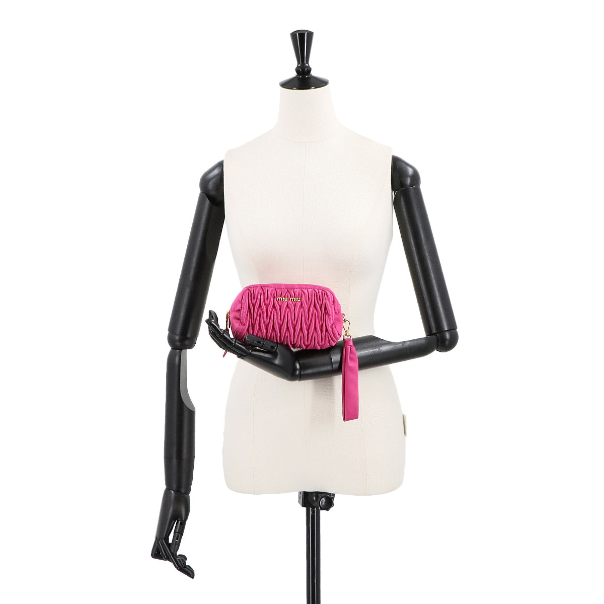 Matelasse Pouch Nylon Pink 5NE022 Purse