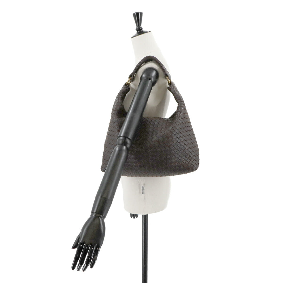 Intrecciato Shoulder Bag Leather Brown 181347 Purse