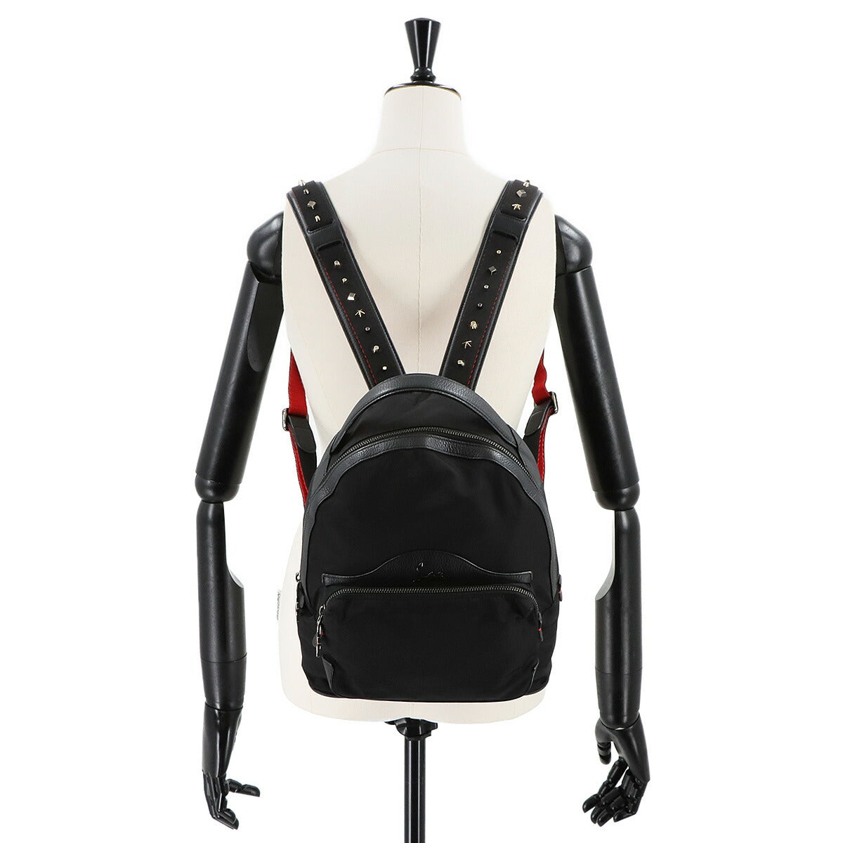 BackLoubi Backpack Nylon Black 1185168 Purse 90282981