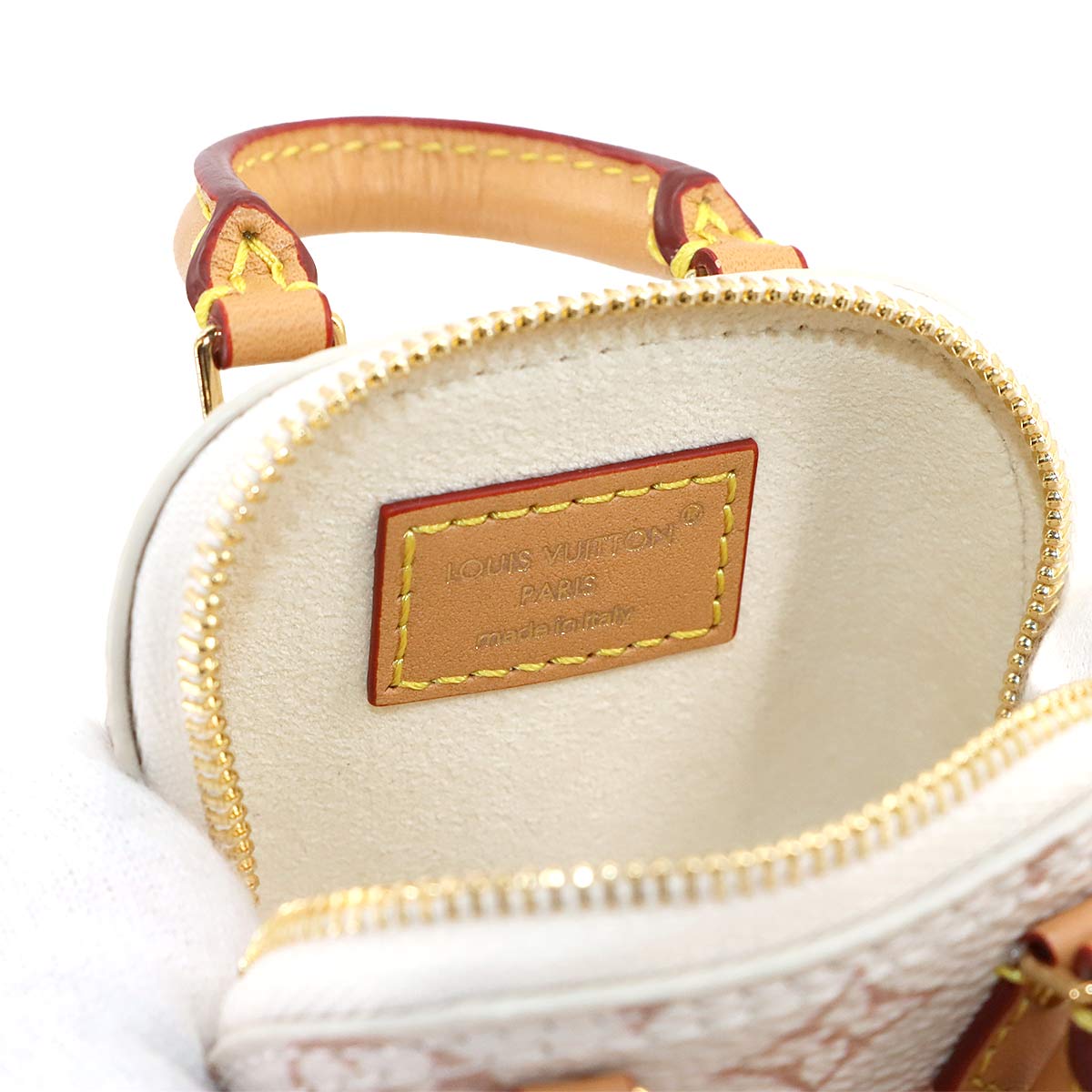 Micro Alma Monogram Key Holder Bag Charm M01883