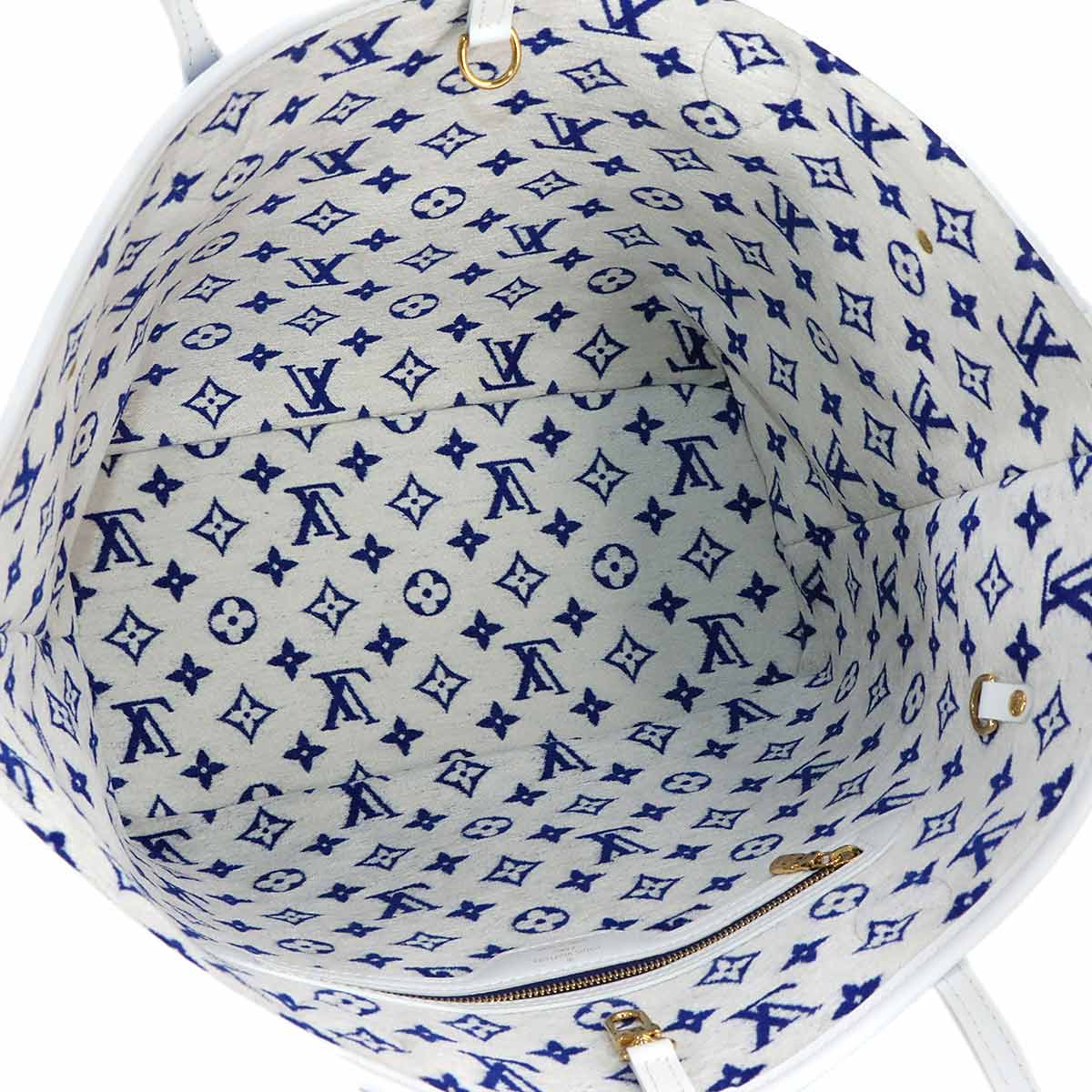 Monogram Jacquard Velvet Neverfull MM Blue M46220 90283265