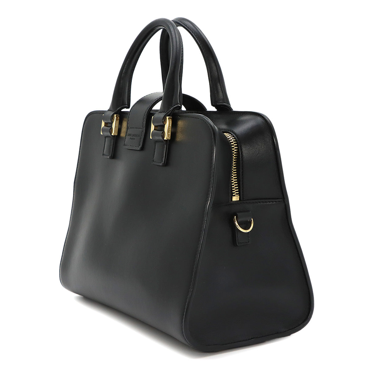 Baby Cabas Hand Shoulder Bag Leather Black 568853