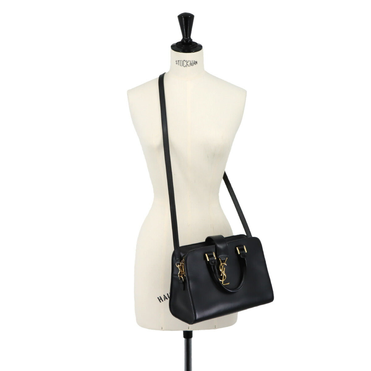 Baby Cabas Hand Shoulder Bag Leather Black 568853