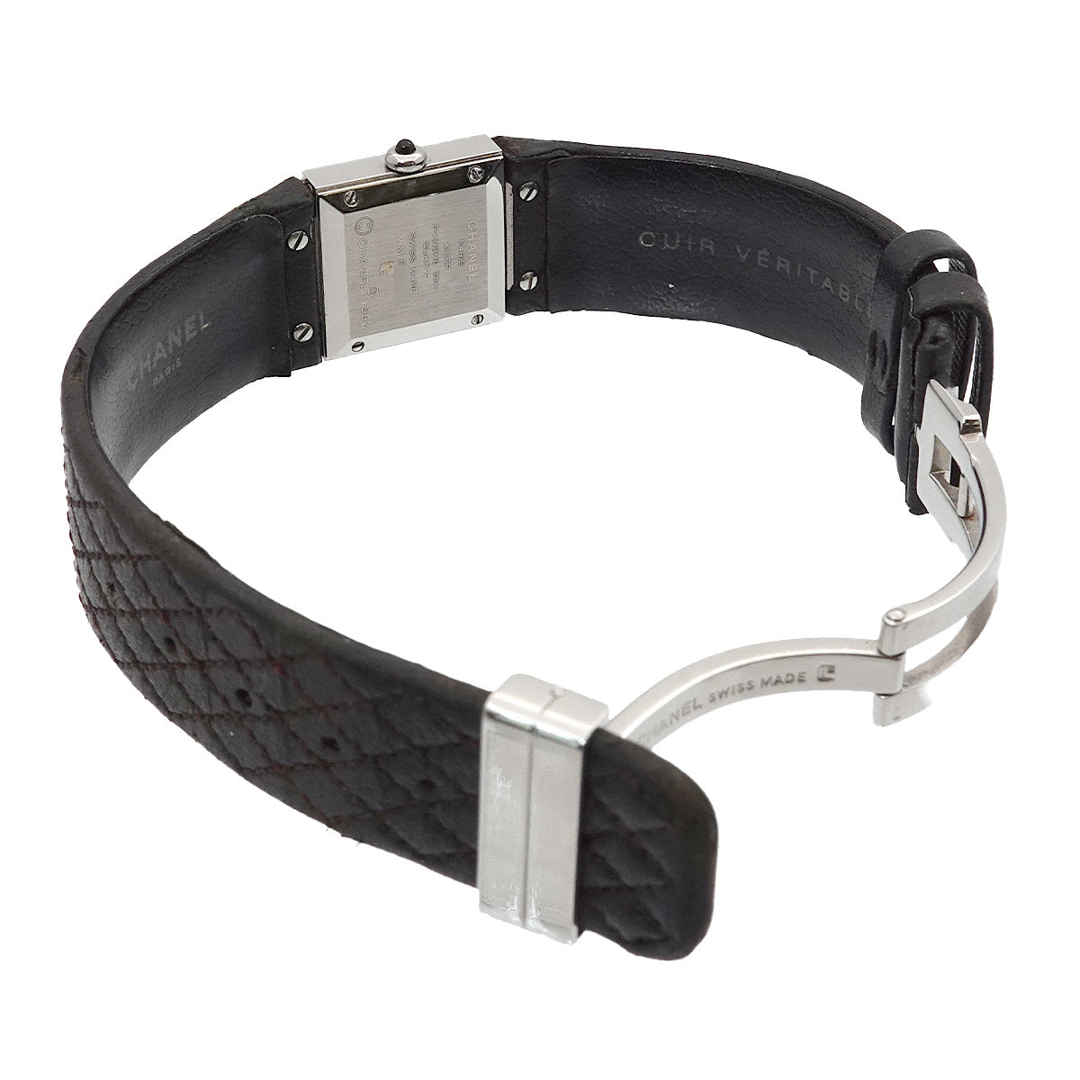 Matelasse H0116 Quartz Black Dial Ladies Vintage Watch