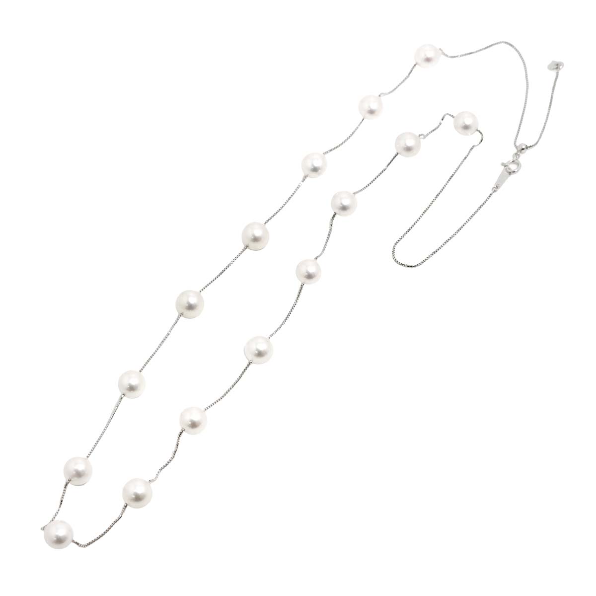 Akoya pearl 8.0-8.5mm Pearl Necklace 18K WG 750