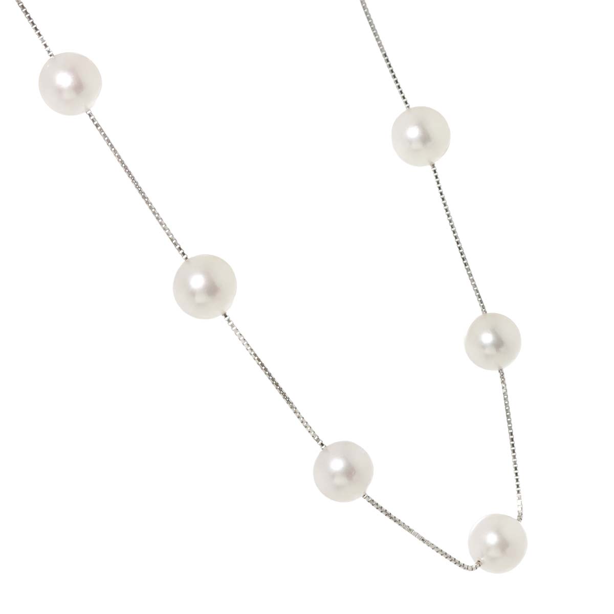 Akoya pearl 8.0-8.5mm Pearl Necklace 18K WG 750