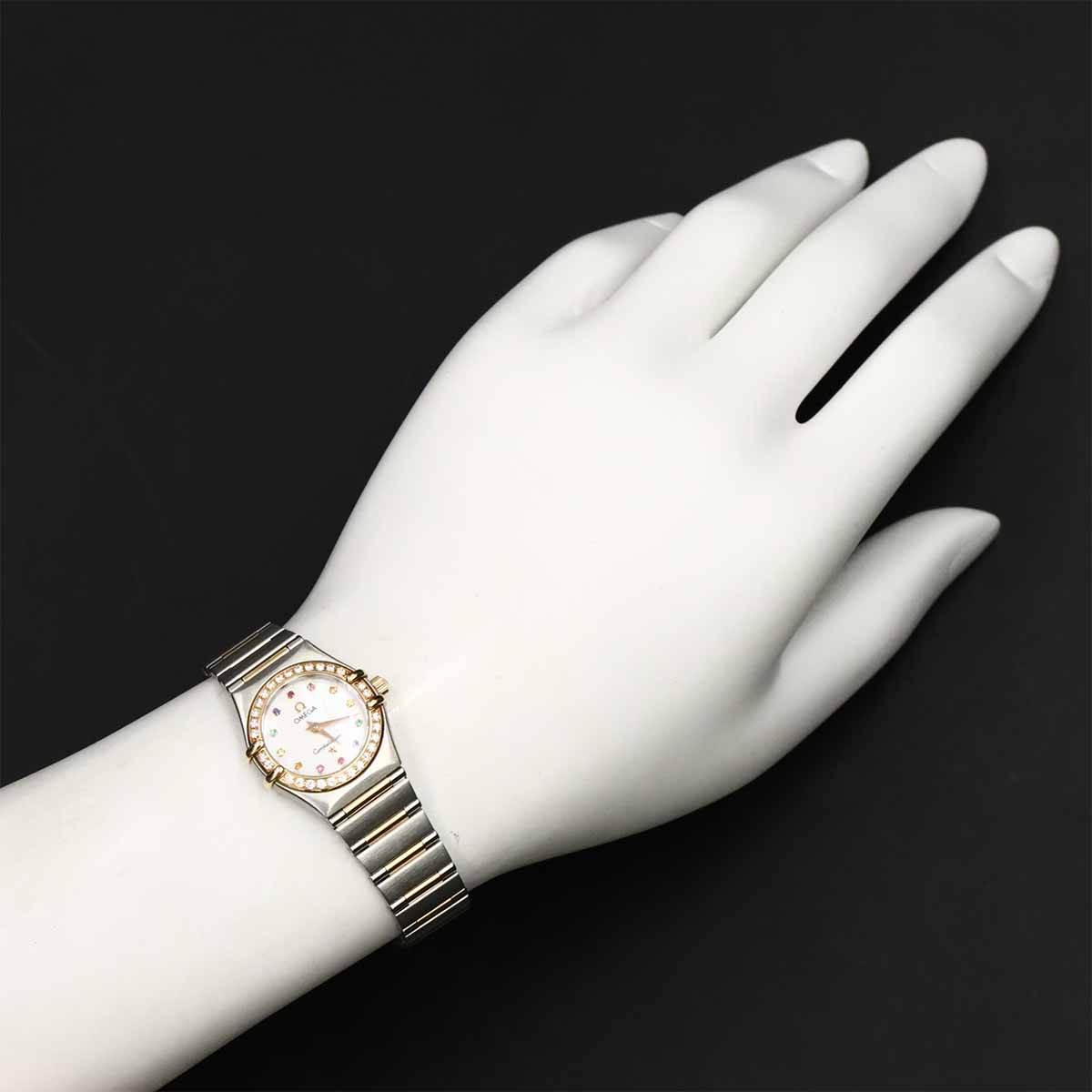 Constellation Mini Iris 1367.79 750 YG Diamond White Shell Dial