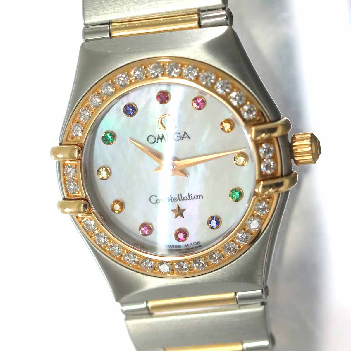 Constellation Mini Iris 1367.79 750 YG Diamond White Shell Dial
