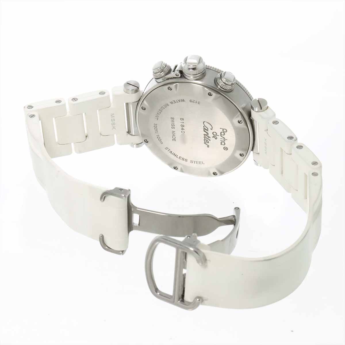 Cartier Pasha Seatimer Chronograph W3140004 PG Automatic Silver Boys