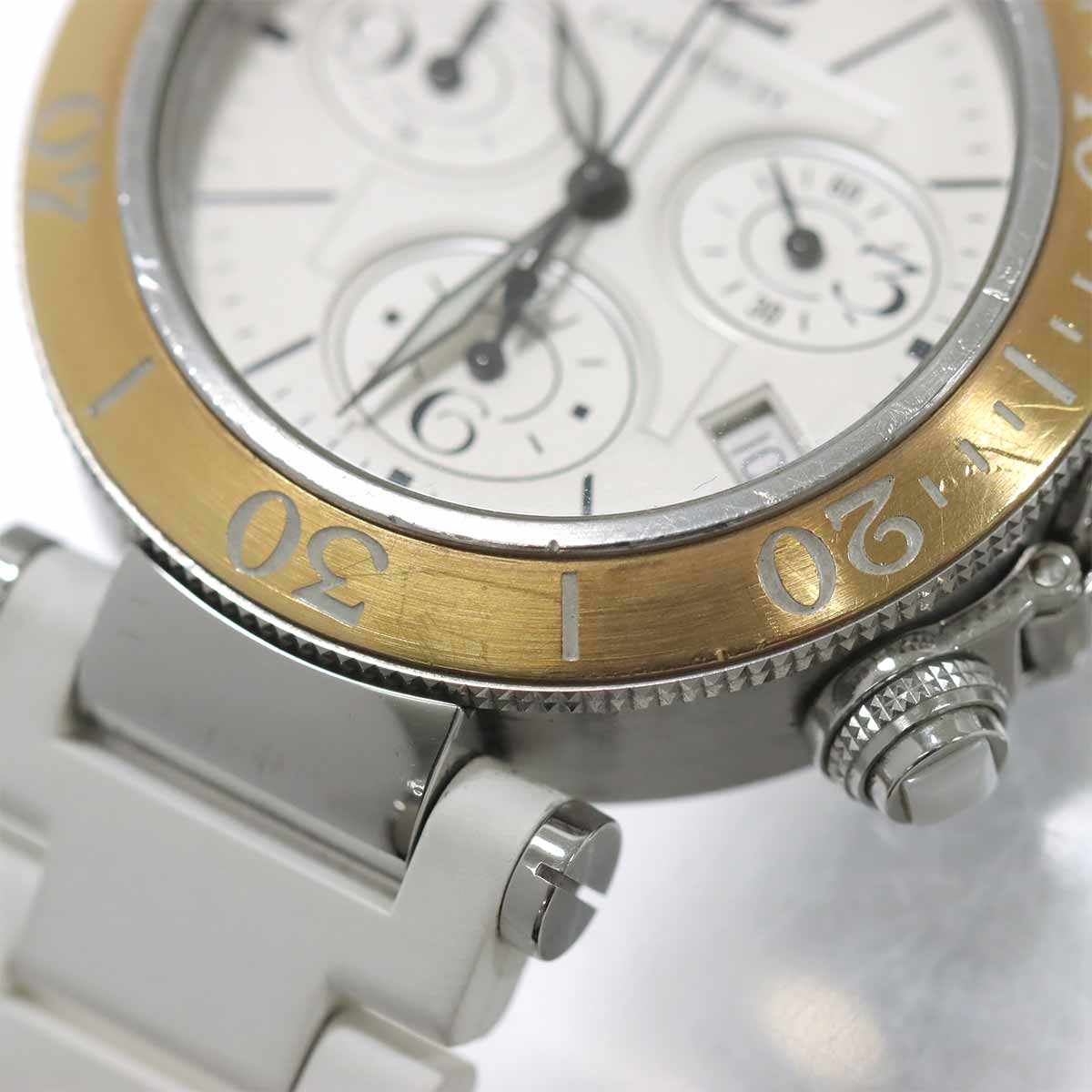 Cartier Pasha Seatimer Chronograph W3140004 PG Automatic Silver Boys
