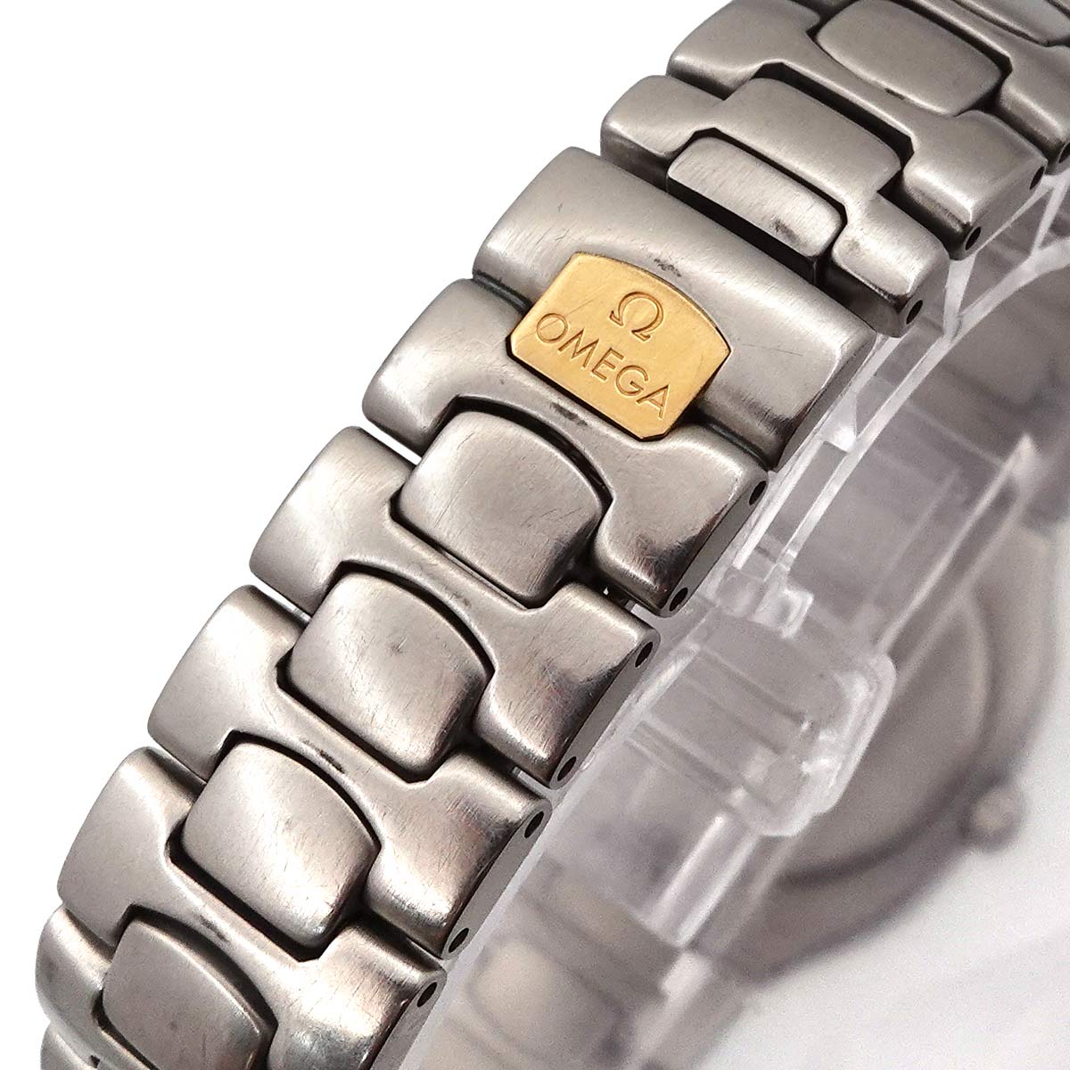 Seamaster Polaris Quartz YG Gray Dial Ladies Watch