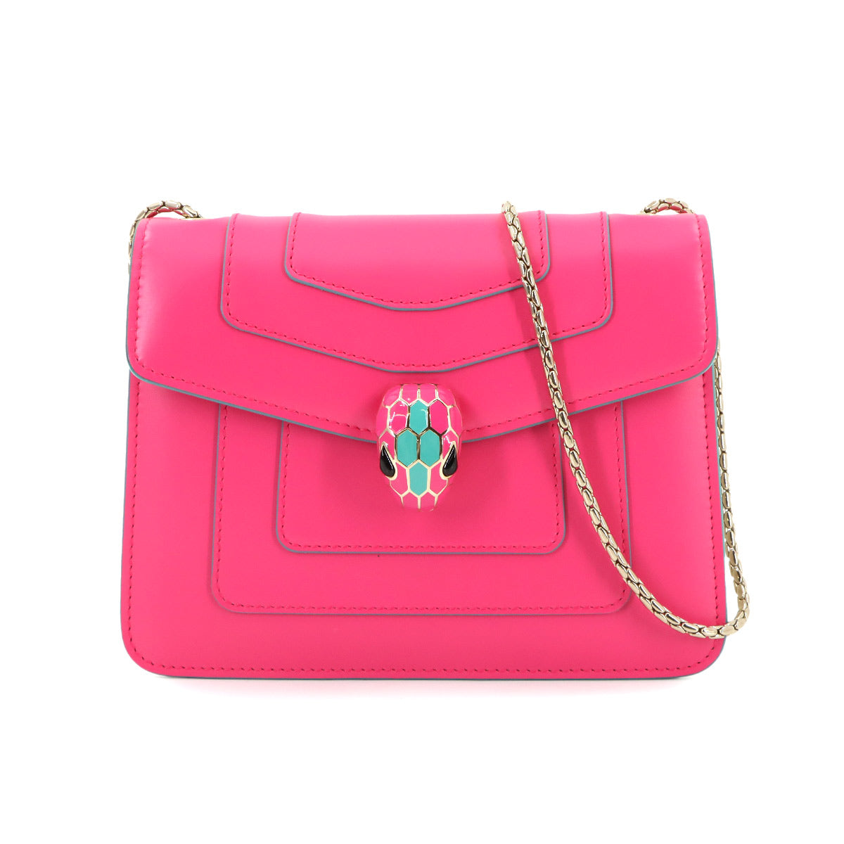 Serpenti Forever Cross Small Crossbody Chain Shoulder Bag