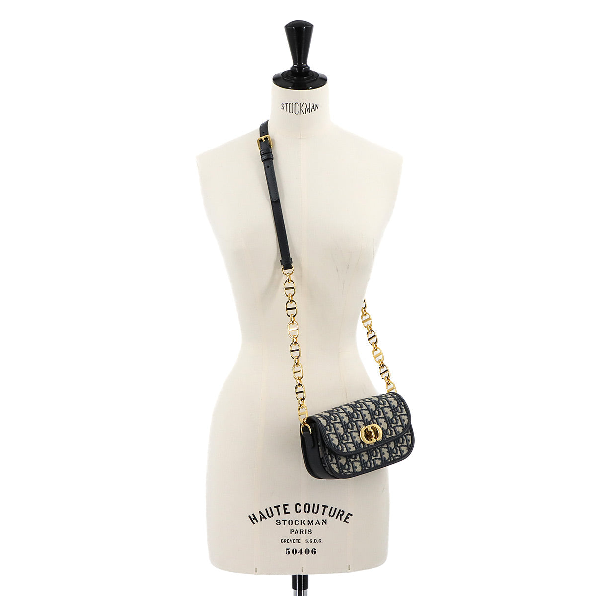 Oblique 30 Montaigne Avenue Small Shoulder Bag Canvas