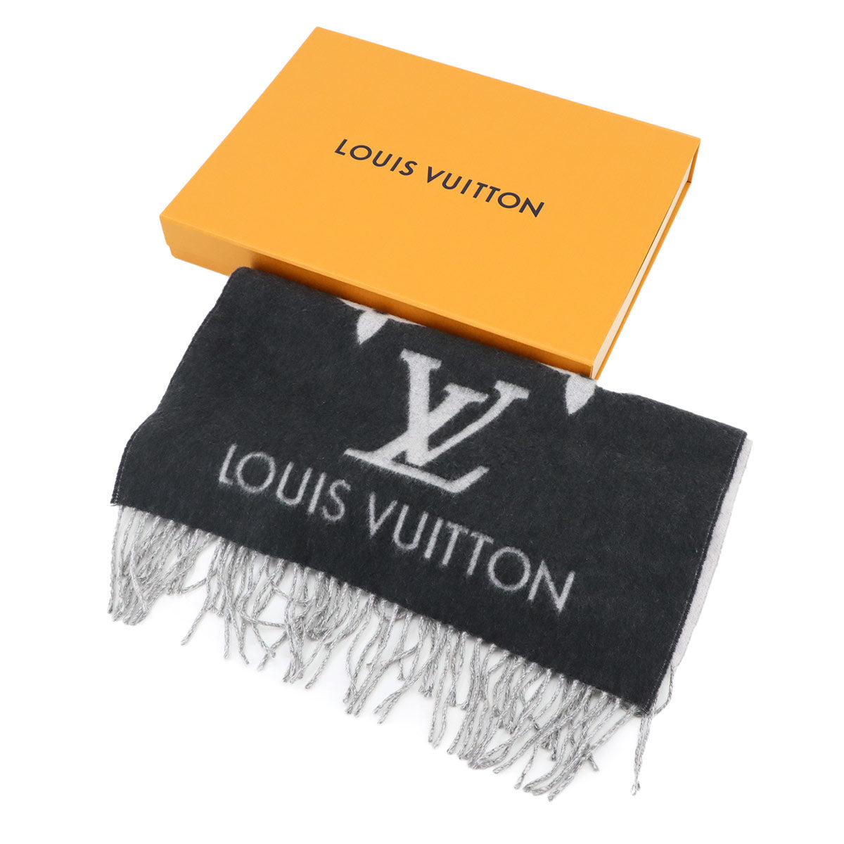 Reykjavik Gradient Scarf Cashmere 100% Grey M76336