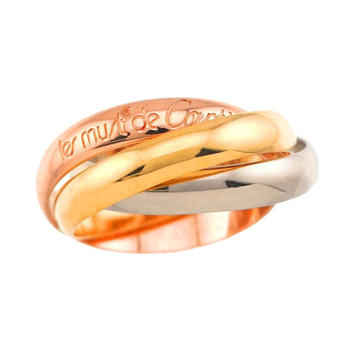 Trinity MM Ring 18K YG WG PG 750 Size50 5.25(US)
